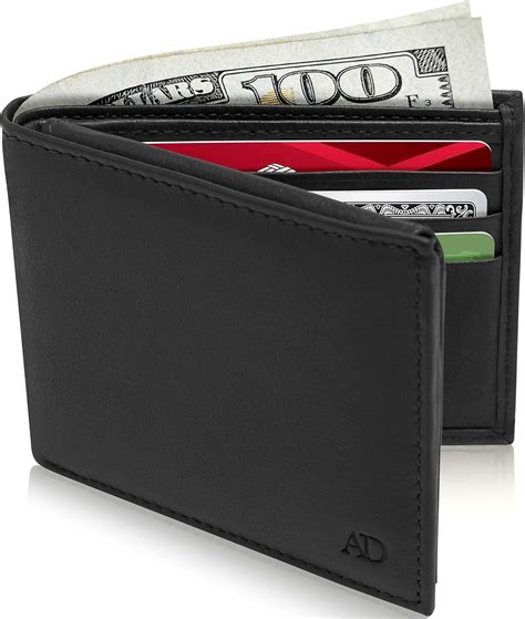 rfid slim card wallet black &|best men's rfid slim wallet.